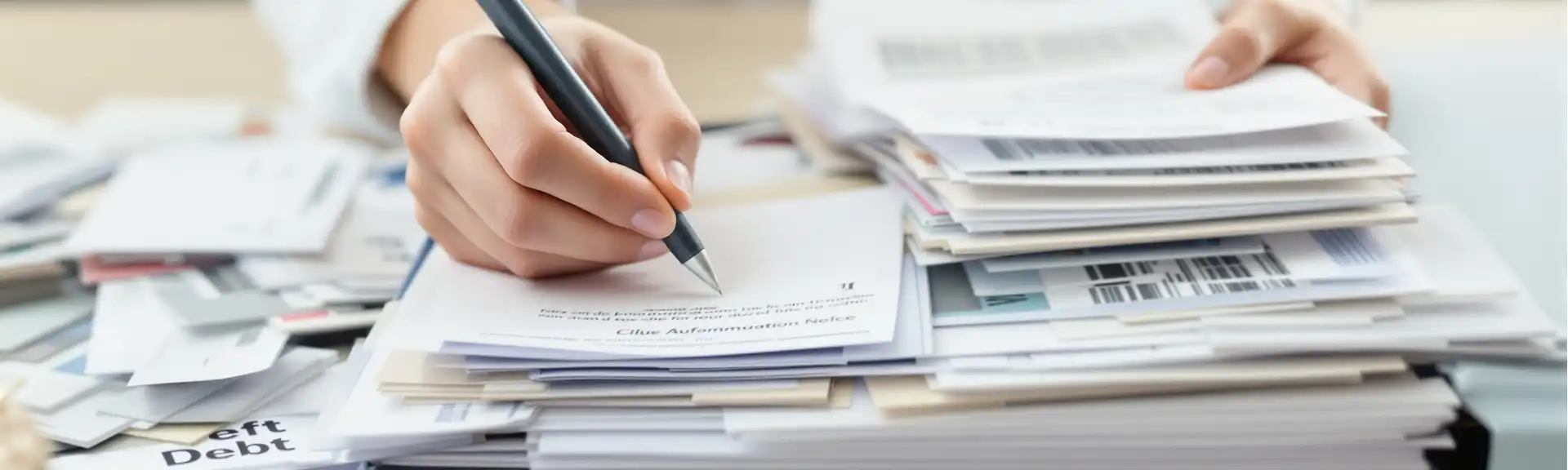 債務整合概念圖。將多筆高利率信用卡循環、信貸負債，整合成一筆低利率單一月付金，輕鬆減輕財務壓力。